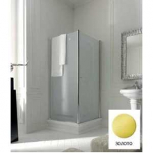 Душевой уголок 90Х90 DX/SX квдрат, стекло узорч, золото RETRO Kerasan 9145P1