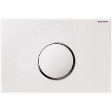 Клавиша Sigma 10 рамка, кнопка бел./обод кнопки хром