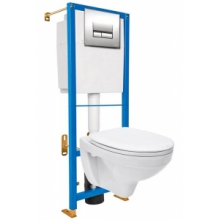 Комплект инсталляция и унитаз Cersanit Aqua (Польша) 3 в 1