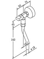 Кран для писсуара Oras 190