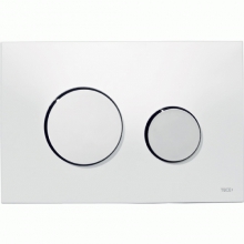 Панель LOOP с двумя клавишами, рамка белая, клавиша хром глянцевая TECE 9.240.627 (9240627)