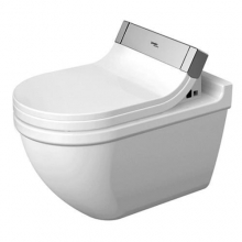 Унитаз подвесной 370 х 620 мм с вертикальным смывом Duravit Starck 3 2226590000 Сиденье SensoWash