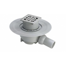 Viega трап горизонт. гидрозатвор, решетка 100х100 нерж. 557119
